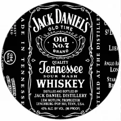 Jedlý papier Jack Daniels etiketa 19,5 cm