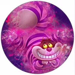 Jedlý papier Alice v říši divů kocúr 19,5 cm