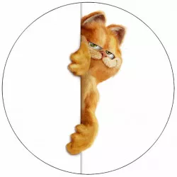 Jedlý papier Garfield za zeďou 19,5 cm