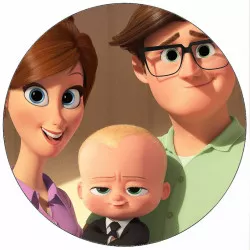 Jedlý papier Mimi šéf s rodičmi 19,5 cm