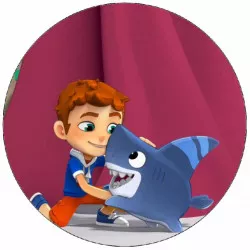 Jedlý papier Sharkdog a Max 19,5 cm