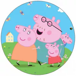 Jedlý papier, prasiatko Pepa a rodina 19,5 cm