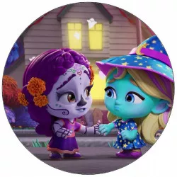 Jedlý papier Super príšerky Káťa s kamarátkou 19,5 cm