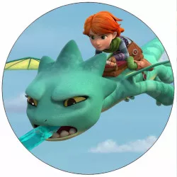 Jedlý papier Drakovia záchranári Dak v akcii 19,5 cm