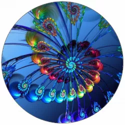 Jedlý papier pavú ocas 19,5 cm