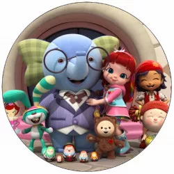 Jedlý papier Rainbow Ruby a priatelia 19,5 cm