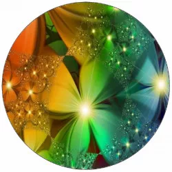 Jedlý papír dúhové kvety 19,5 cm