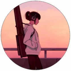 Jedložiteľný papier dievča s gitarou 19,5 cm