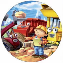 Jedlý papier Bořek stavatel a stavebné stroje 19,5 cm