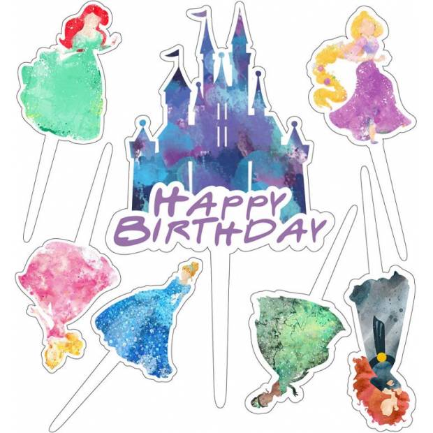 Disney princezná torta topper