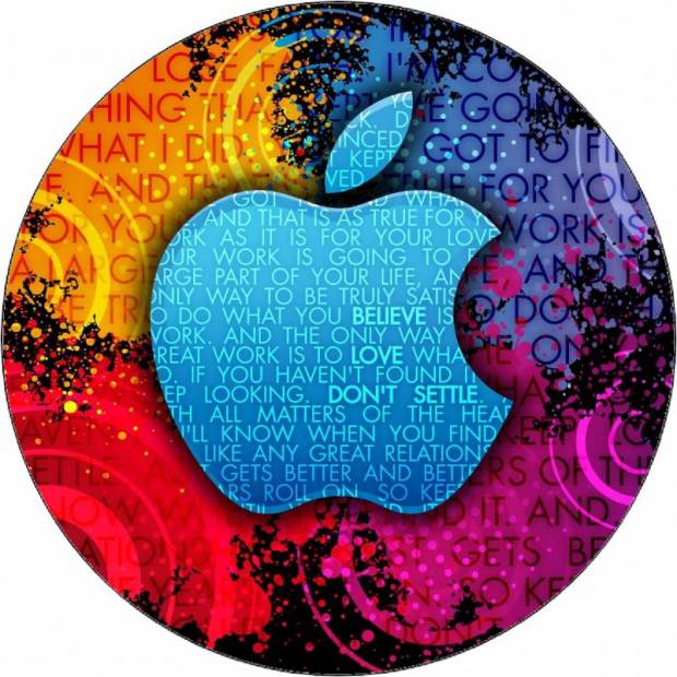 Jedlý papier Apple color logo 19,5 cm