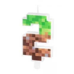 Sviečka Minecraft 7 cm číslo 2