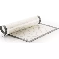 Silikónová podložka na makrónky so skleným vláknom 40x30 cm