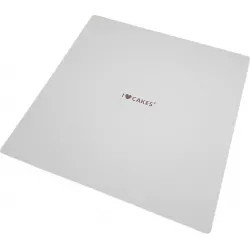 Pevná drevovláknitá biela podložka štvorcová 28x28 cm