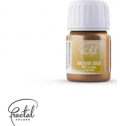 Tekutá kovová farba Fractal - Antique Gold (30 ml)