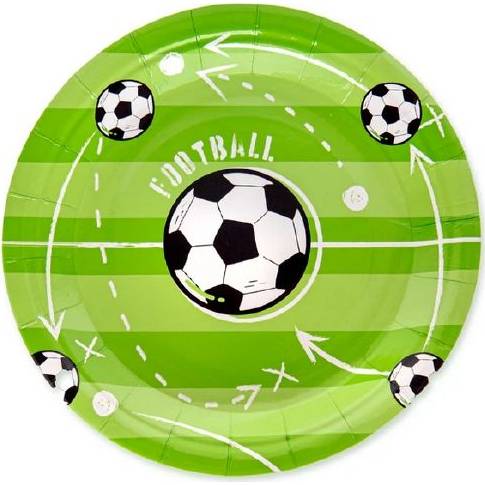 Papierový tanier futbalový 18cm 6ks