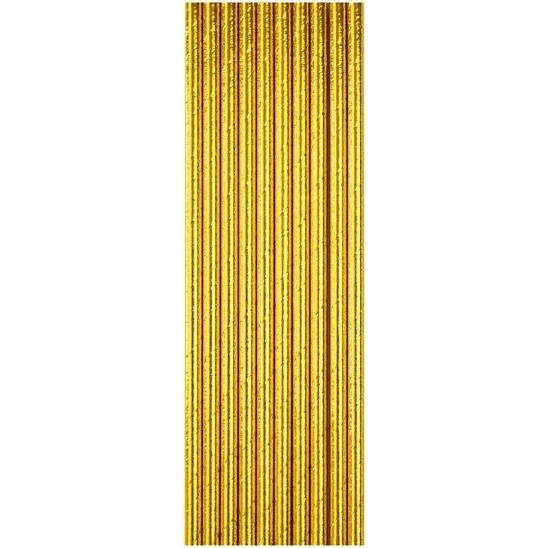 Slamky zlaté 10ks 20cm