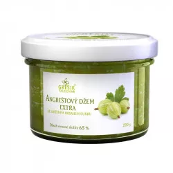 Angrešový džem extra so zníženým obsahom cukru 220 g