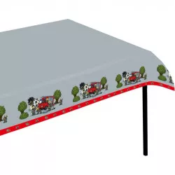 Plastový ubrus hasiči 180x120 cm