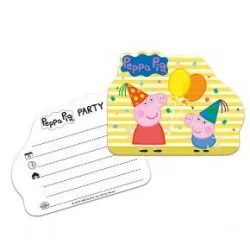 Pozvánka na narodeniny prasienka Pepa 6ks