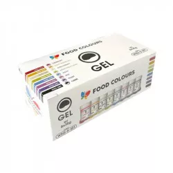 Sada gelových farieb (8 ks)