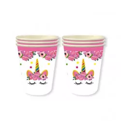 Papierové kelímky jednorožec 10 ks