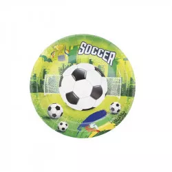 Papierový tanier futbal 23 cm 10 ks