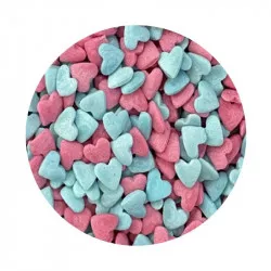 Cukrová poleva ružovo-modré srdiečka 1kg