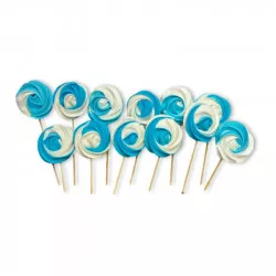 Modro-biele cukrové liezanky 14 ks