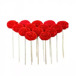 Cukrové lízatká červené 12 ks