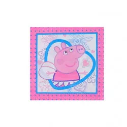 Papierové servítky 33×33 cm 10 ks Prsia Peppa