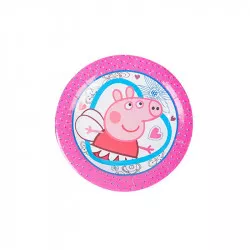 Párty papierové taniere 22 cm 10 ks Prasienko Pepa
