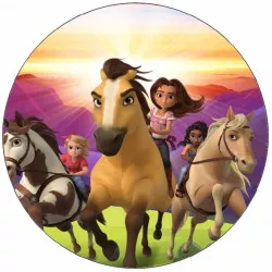 Jedlý papier kôň Spirit pri jazde 19,5 cm