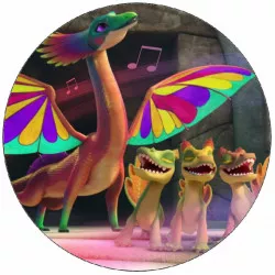 Jedlý papier Draka záchranári spievajúce draky 19,5 cm