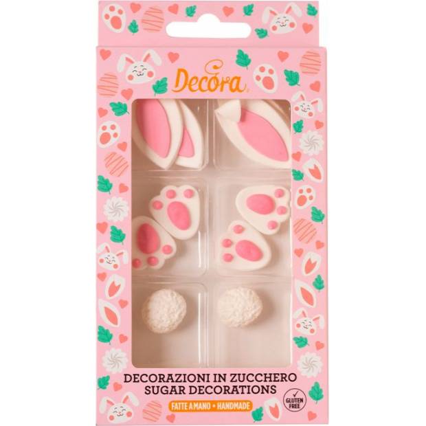 Dekorácia cukrového zajačika 10ks