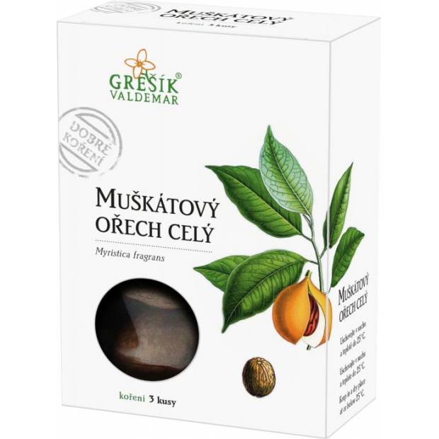 Muškátový oriešok celý 3 ks