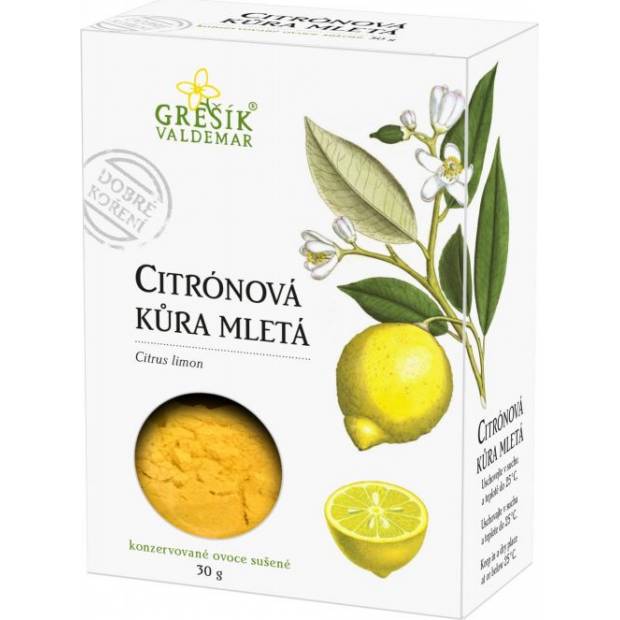 Citrónová kôra mletá 30g