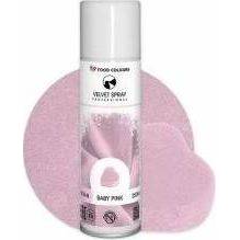 Potravinárske farby Velvet Spray Baby Pink (250 ml)