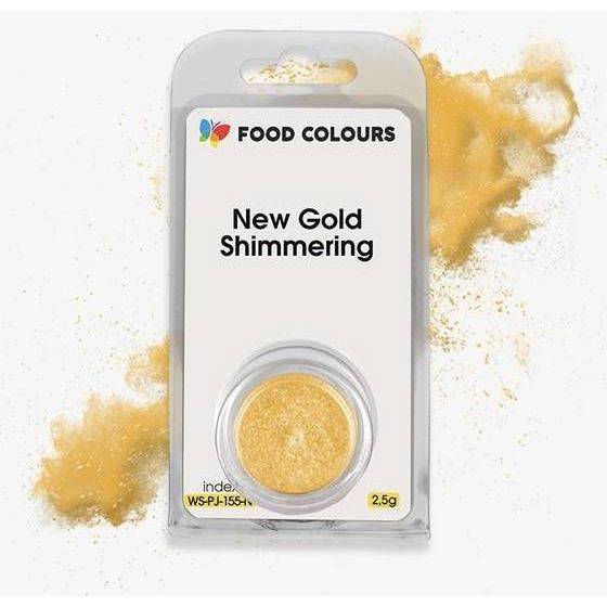 Potravinárske farby New Gold Shimmering (2,5 g) Gold