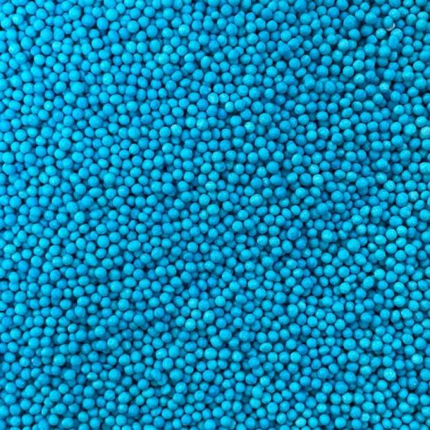 Cukrové korálky 2mm modré 1kg