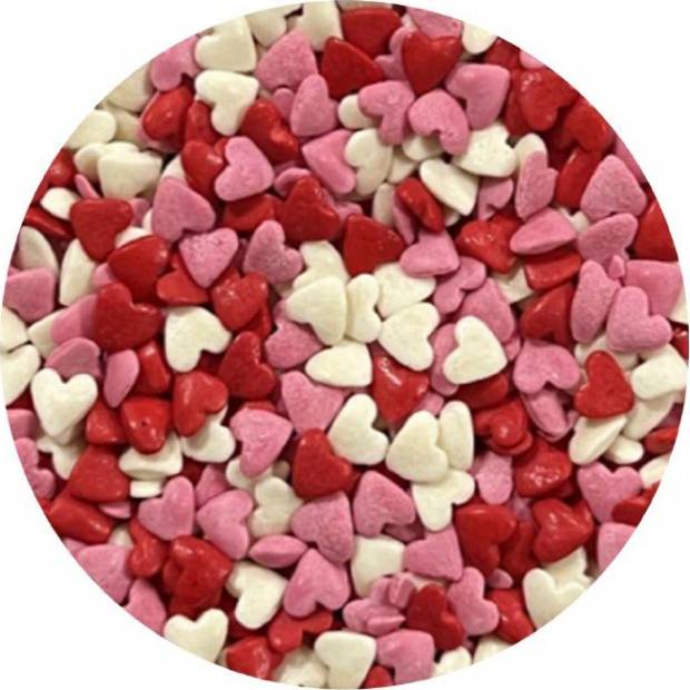 Cukrové zdobenie Srdcové trio 1kg