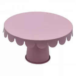 Plechový stojan na tortu ružový 20,5 x 12,7 cm