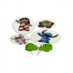 Cukrová dekorácia na špajdli – Lilo a Stitch