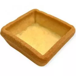 Sklípek na tartaletky štvorcový maslový svetlý 4,5 cm (20 ks)