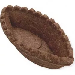 Košíčik na tartaletky loďka linecká kakaová 6,7 cm (24 ks)