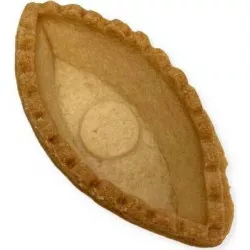 Košíčik na tartaletky loďka slaná svetlá 6,7 cm (24 ks)