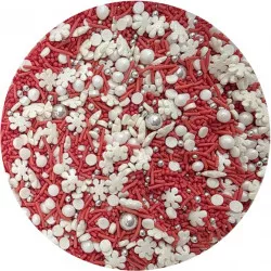 Cukrové zdobenie Červený sneh 80 g