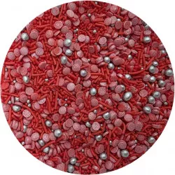 Cukrové zdobenie Červený koktail 80g