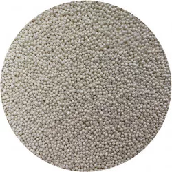 Cukrové perličky metalické biele 2 mm 80 g