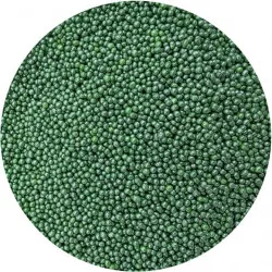 Cukrové perličky metalické zelené 2 mm 80 g